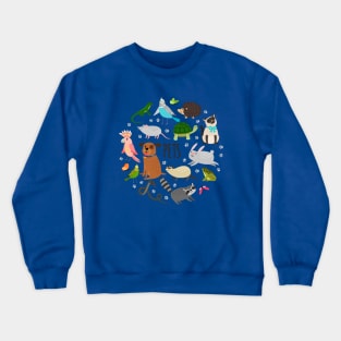 Pets Doodle Concept Crewneck Sweatshirt